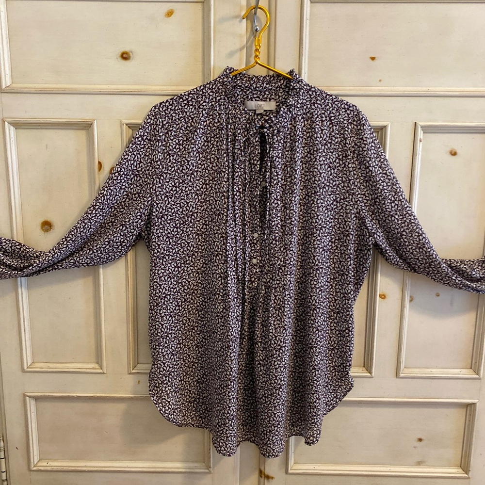 Loft Women's Black and White Tunic